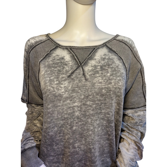 Marc New York Womens Pullover Long Sleeve Vintage Washed Sweatshirt Gray Medium - Picture 12 of 16